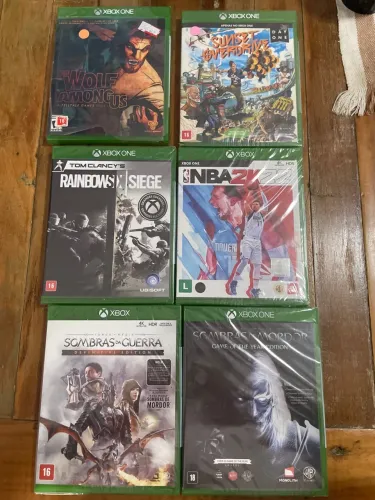 Jogos Xbox One lacrados (valores e títulos na descrição ) envio olx pay 