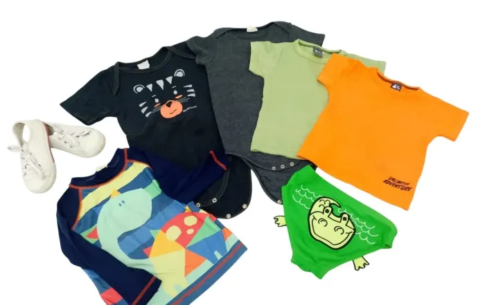 Kit 7 peças roupas e tênis Infantil Bebê - Menino