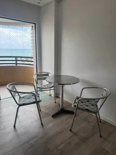 Mesa alumínio c 3 cadeiras 