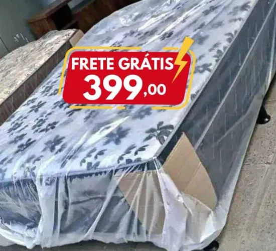 Promoção camas box com colchão conjugado! Novas direto da fábrica e frete grátis.