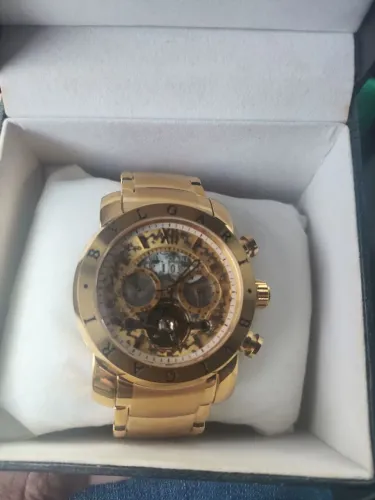 Relógio Bulgari automático dourado 1° linha nunca usado