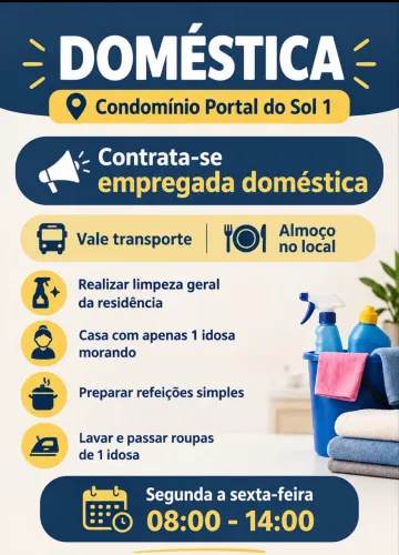Contrata-se doméstica