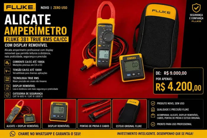 Fluke 381 True-RMS (Display Removível)