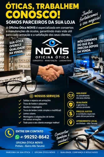 atenção óticcas e lojas pequenas