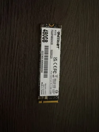 SSD M.2 NVMe 480GB Patriot P310 - Perfeito Estado | para PC ou Notebook