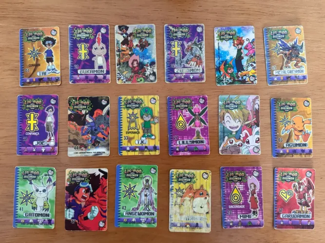 Tazos Lig-Mon Digimon - 18 unidades