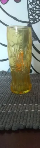copo coca-cola coleção mc donald's olimpíadas 2008 (amarelo)