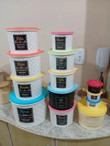 Kit mantimentos tupperware
