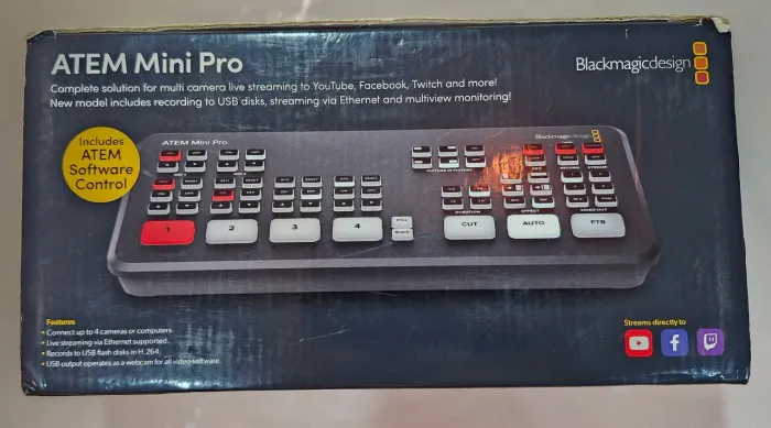 Atem mini Pro + 3 cabo HDMI/HDMI Mini