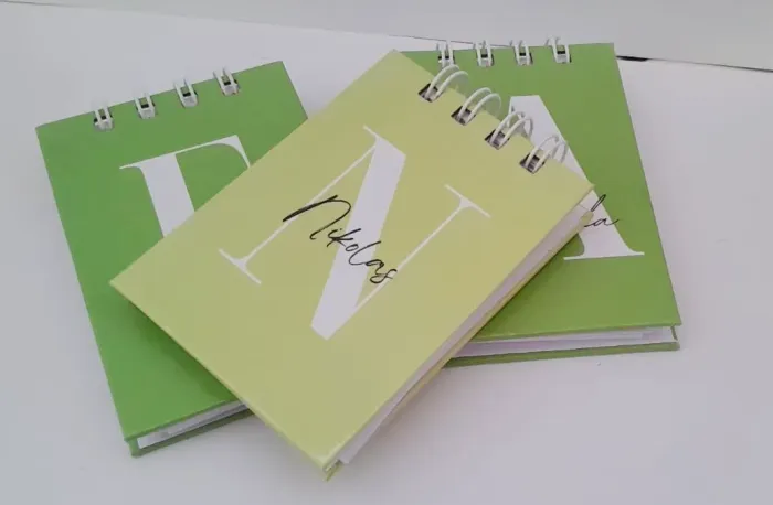 Kit com 10 Bloquinhos Personalizados - Capa Dura