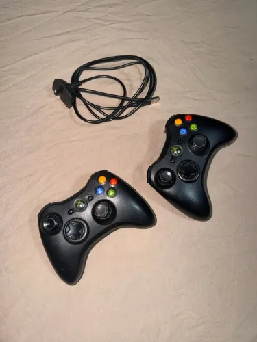 2 CONTROLES XBOX 360+CABO