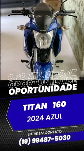 Titan 160 2024 impecável, único dono, quitada e pronta para rodar!