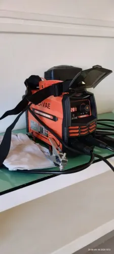 Inversora de solda digital 280 AMP. Profissional C/ máscara e eletrodo. VALOR: 329,00