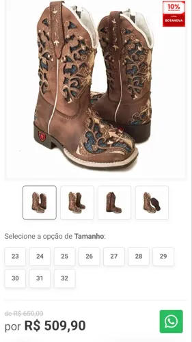Bota Infantil