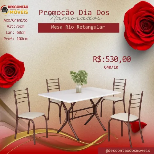 Mesa retangular 