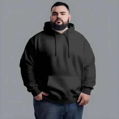 Blusa Moletom Slim Básico Plus Size TAMANHO G4