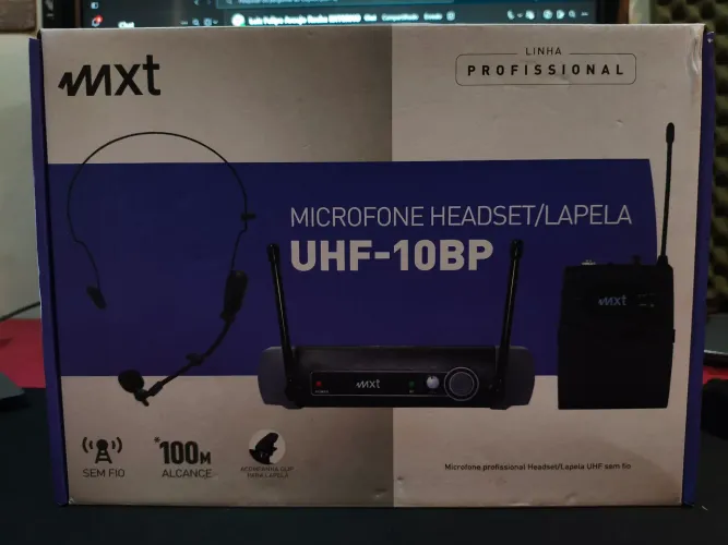 Microfones - headset/lapela e de mão