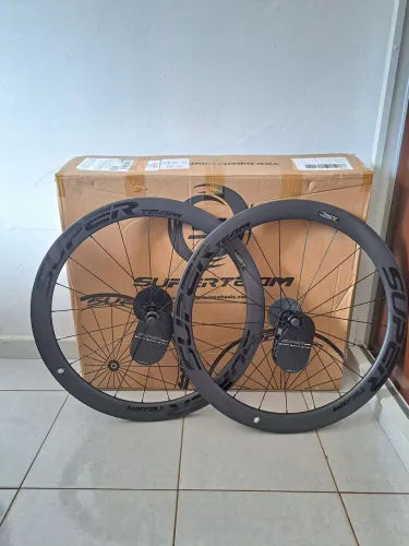 Rodas Super Team Carbon Speed 50mm Tubeless 1.510g