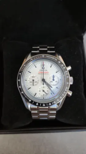 Omega Speedmaster Branco Super Clone