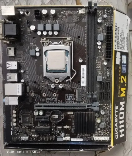 Placa mãe Gigabyte h110m-m2 + i3 6100