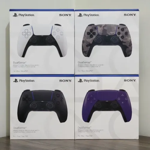 Controle DualSense PS5 Branco, Camuflado, Preto ou Roxo - Novo e Lacrado