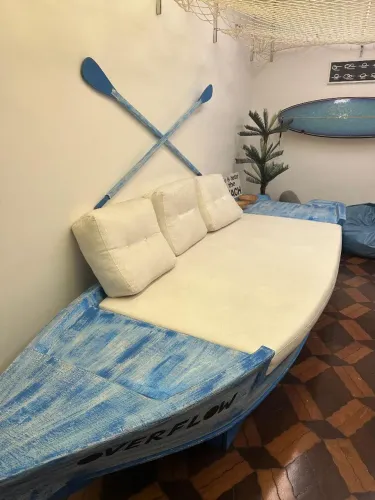 Barco decorativo sofá