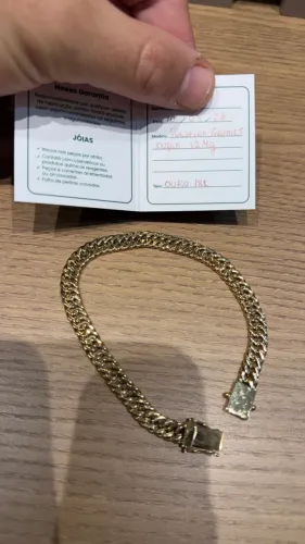 Pulseira Grumet ouro 18k