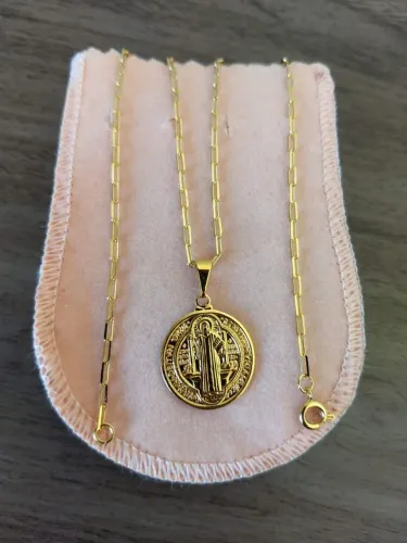 Corrente banhada a ouro 18k 