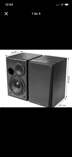 Monitor De Áudio R1100 Edifier, Bivolt, 42w Rms de Potência, Madeira MDF