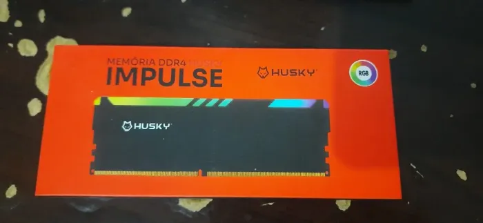 Memória RAM Husky Impulse RGB de 16GB (1x16gb) DDr4 3200hz (CAIXA LACRADA)