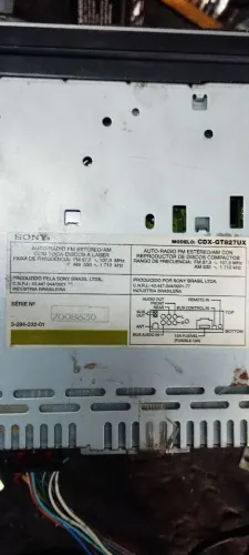 Rádio CD sony CDX-GT827UX (Raridade)