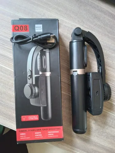Gimbal Estabilizador Para iPhone E Celular Android Tripé Q08
