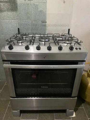 Fogão Itatiaia Inox 5 bocas com acendimento automático