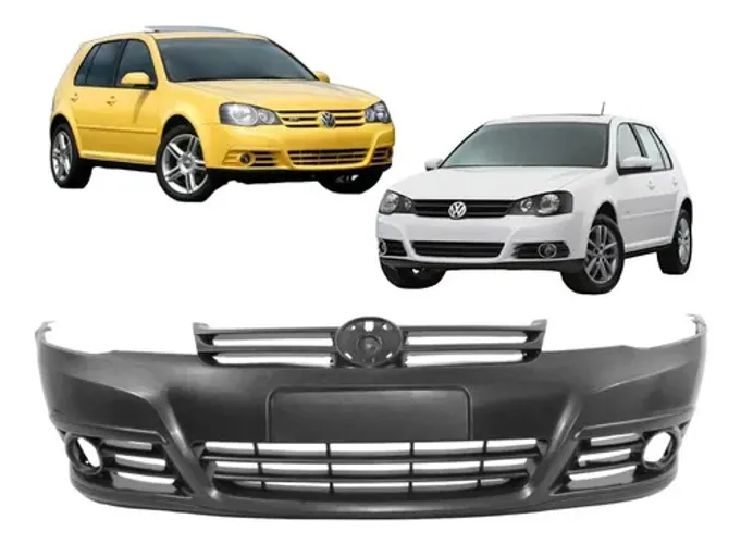 Parachoque Golf 2008 2009 2010 2011 2012 13 C/furo Original Preto
