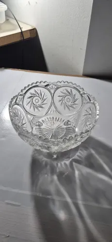 Bomboniere centro mesa cristal lapido 21x12