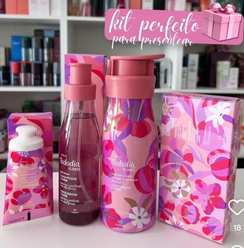 Presente Namorados Kit Natura Tododia Flores