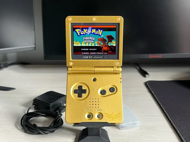 GBA SP Zelda Minish Cap Tela IPS + Cartucho Com Jogos - Parcelo e Entrego