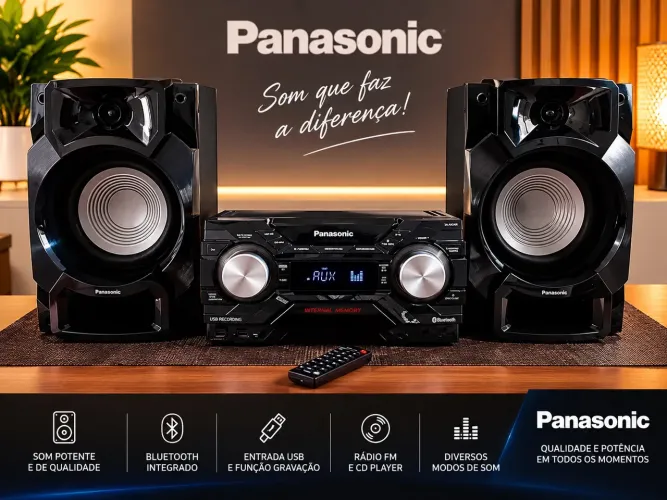 SOM PANASONIC AKX440 RÁDIO, CD, USB, BLUETOOTH