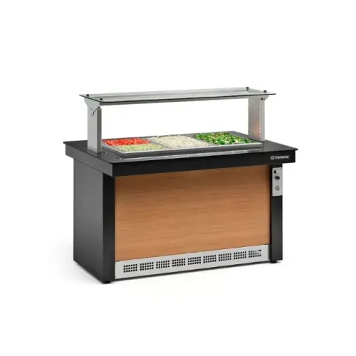 Buffet Refrigerado 1,40m SEM CUBAS Linha Vitra GBRF-140 PR Gelopar
