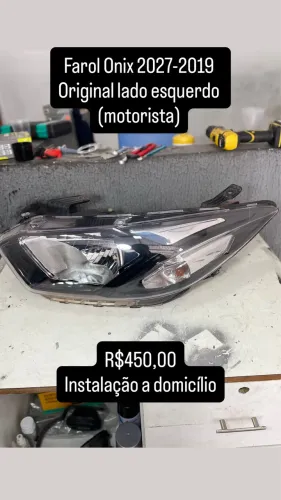 Farol Onix 2017-2019 lado esquerdo (motorista)