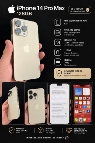 iPhone 14 Pro Max Gold 128gb