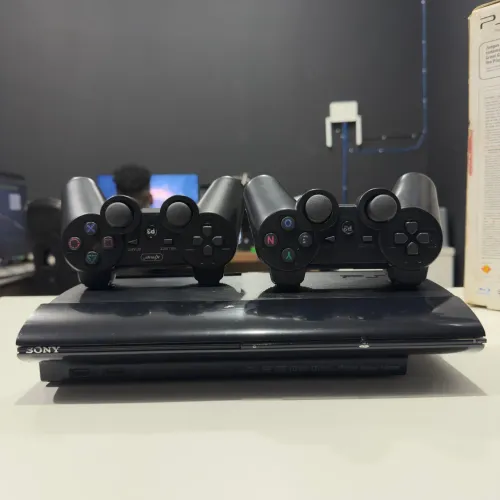 PS3 SUPER SLIM 250GB DESBLOQUEADO - FAÇO OLXPAY