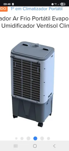 Climatizador De Ar Ventisol 16 Litros Branco E Cinza Clin16