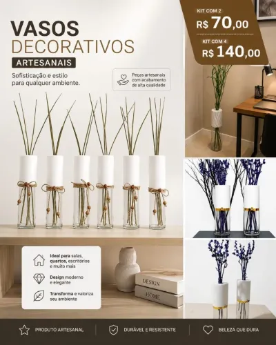 Vasos artesanais