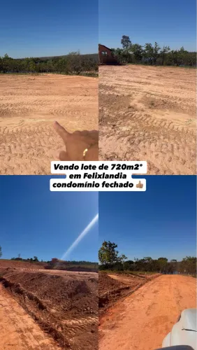 Lote em Felixlandia de 720m2º próximo a represa