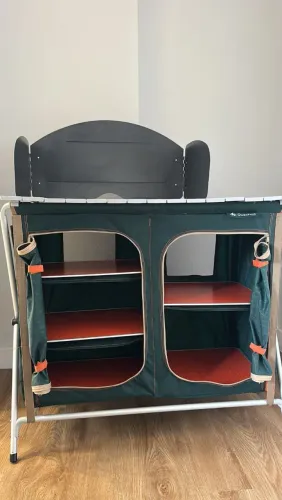 Armário de cozinha verde Quechua para camping