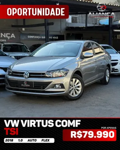 Volkswagen Virtus Comfort. 200 TSI 1.0 Flex 12V AUT 2018