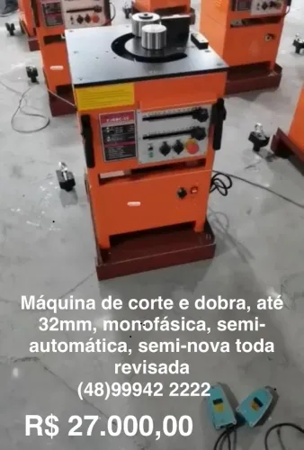 Vergalhão - Máquina de corte e dobra vergalhão