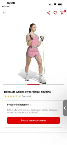 Short Adidas Feminina Hyperglam