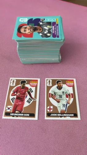 350 figurinhas sortidas + BELLINGHAM & SON LEGEND copa do mundo 2026